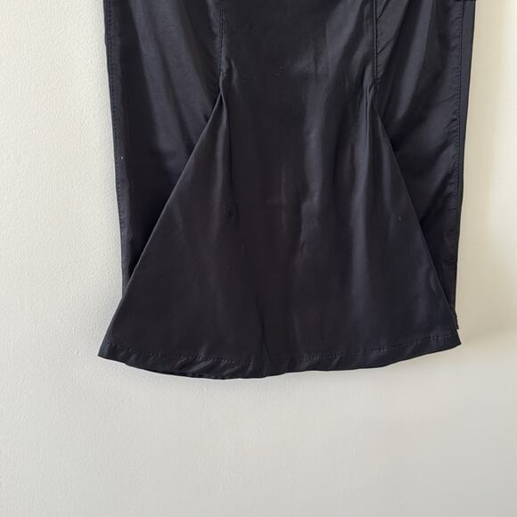 Emporio Armani Vintage Y2K Black Pencil Skirt Mermaid Hem Size 2 - Picture 4 of 6